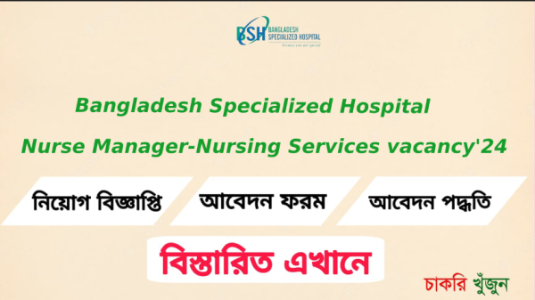 Nurse Manager-Nursing Services vacancy'24